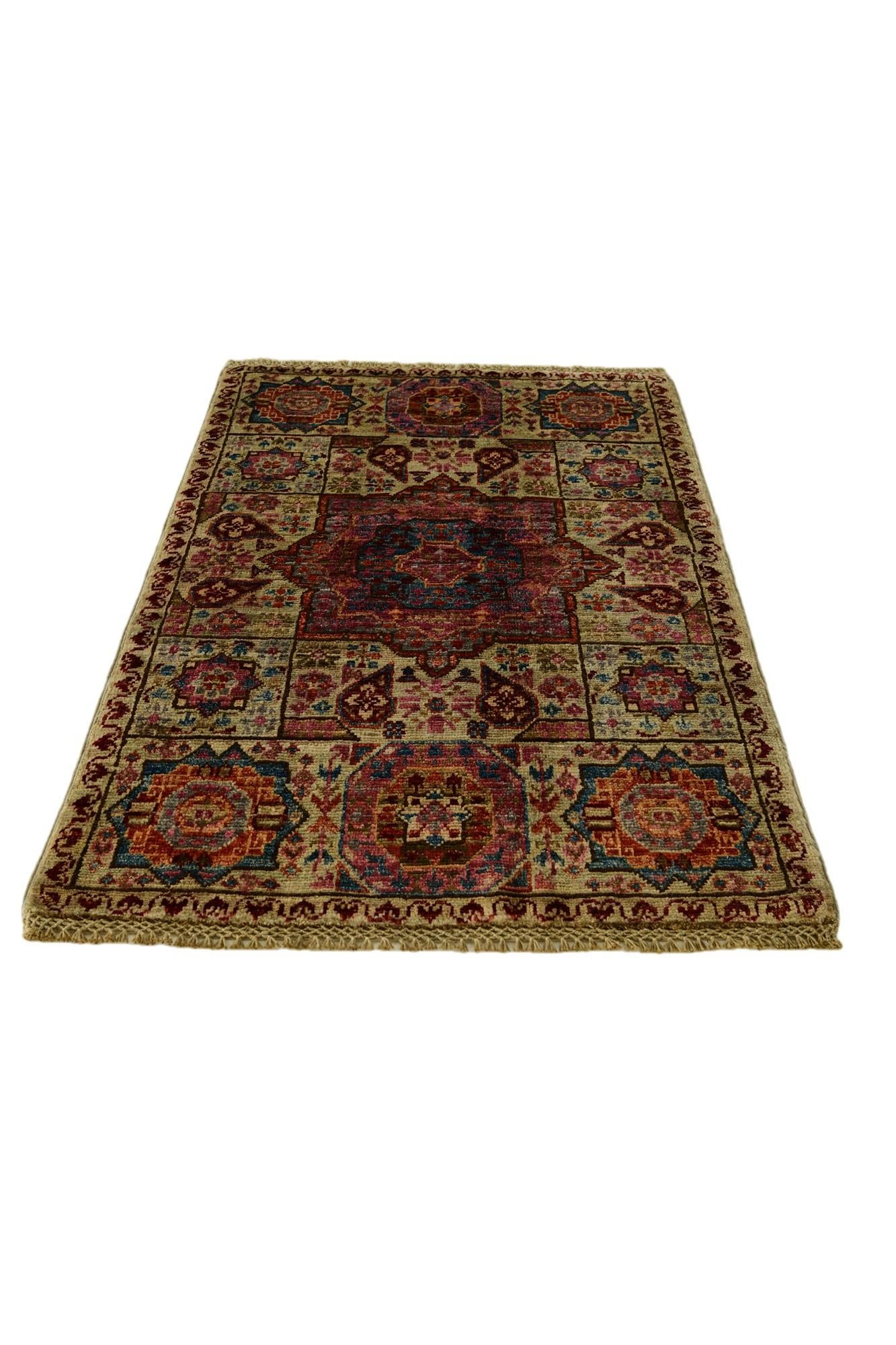 2' x 3' Hand Knotted Mamluk Ziegler Rug