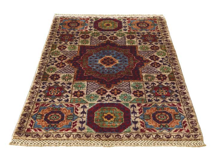 2' x 3' Hand Knotted Mamluk Ziegler Rug
