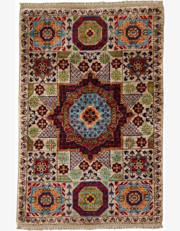 2' x 3' Hand Knotted Mamluk Ziegler Rug