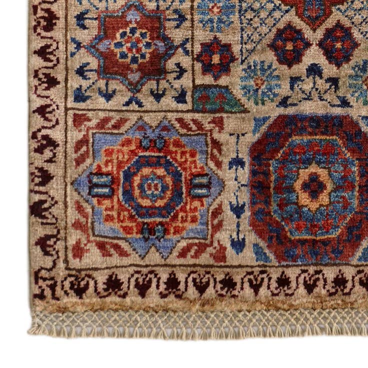 Detail image of 1' 10 x 3' 2 Hand Knotted Mamluk Ziegler Rug