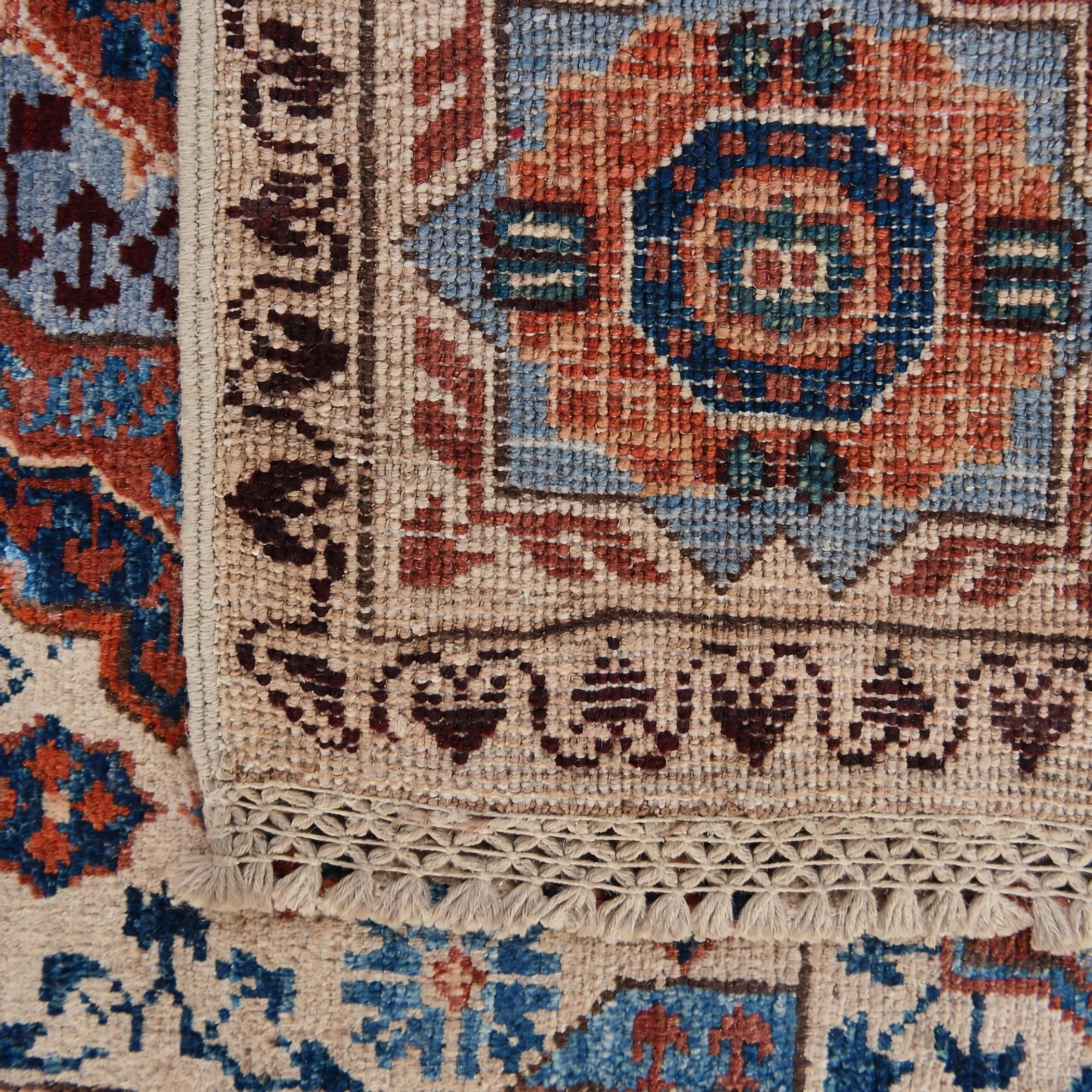 55cm x 95cm Hand Knotted Mamluk Ziegler Rug