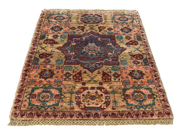 2' 2 x 3' 3 Hand Knotted Mamluk Ziegler Rug