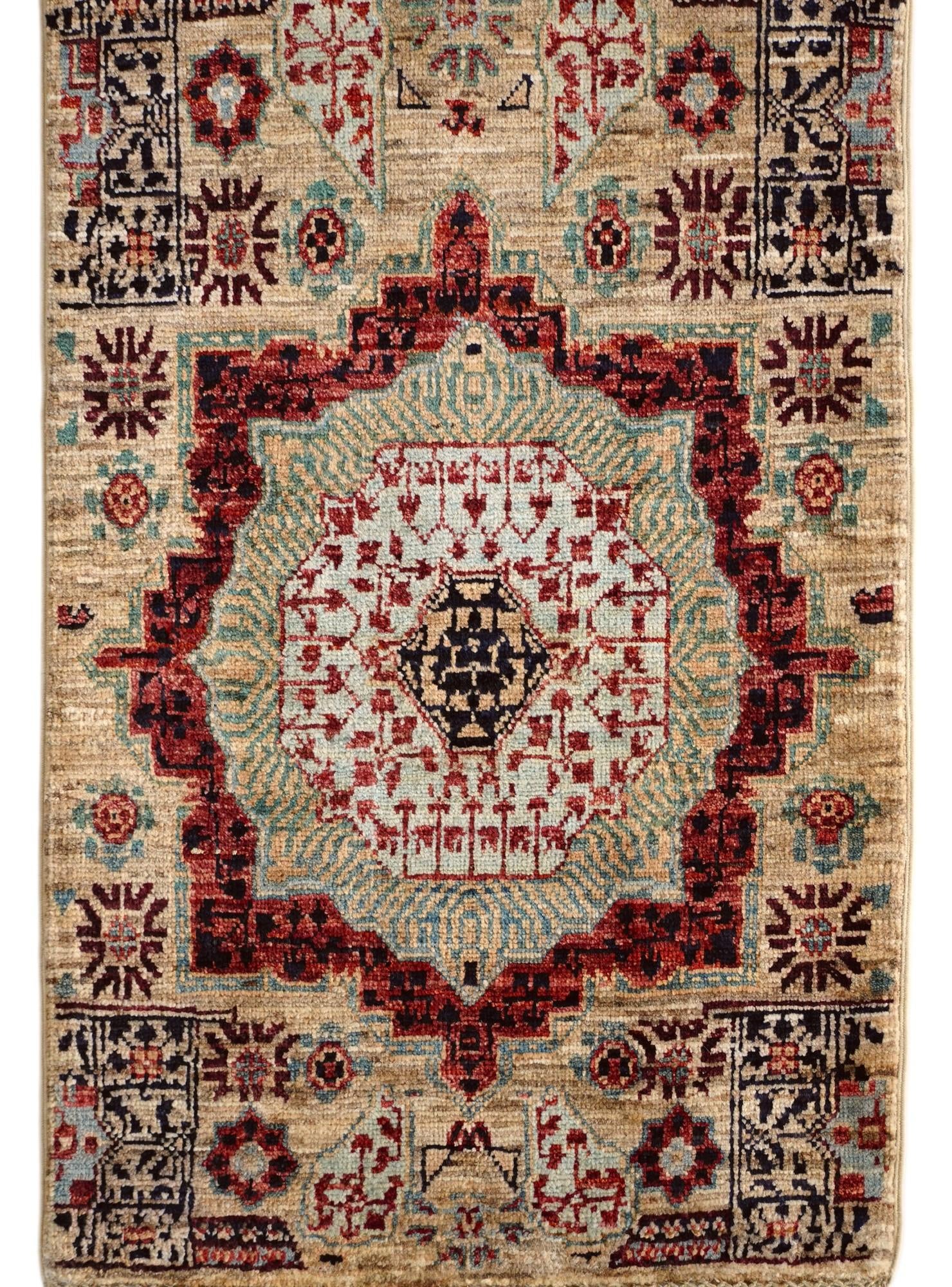 2' x 3' 1 Hand Knotted Mamluk Ziegler Rug