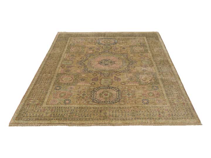 5' 1 x 6' 5 Hand Knotted Mamluk Ziegler Rug