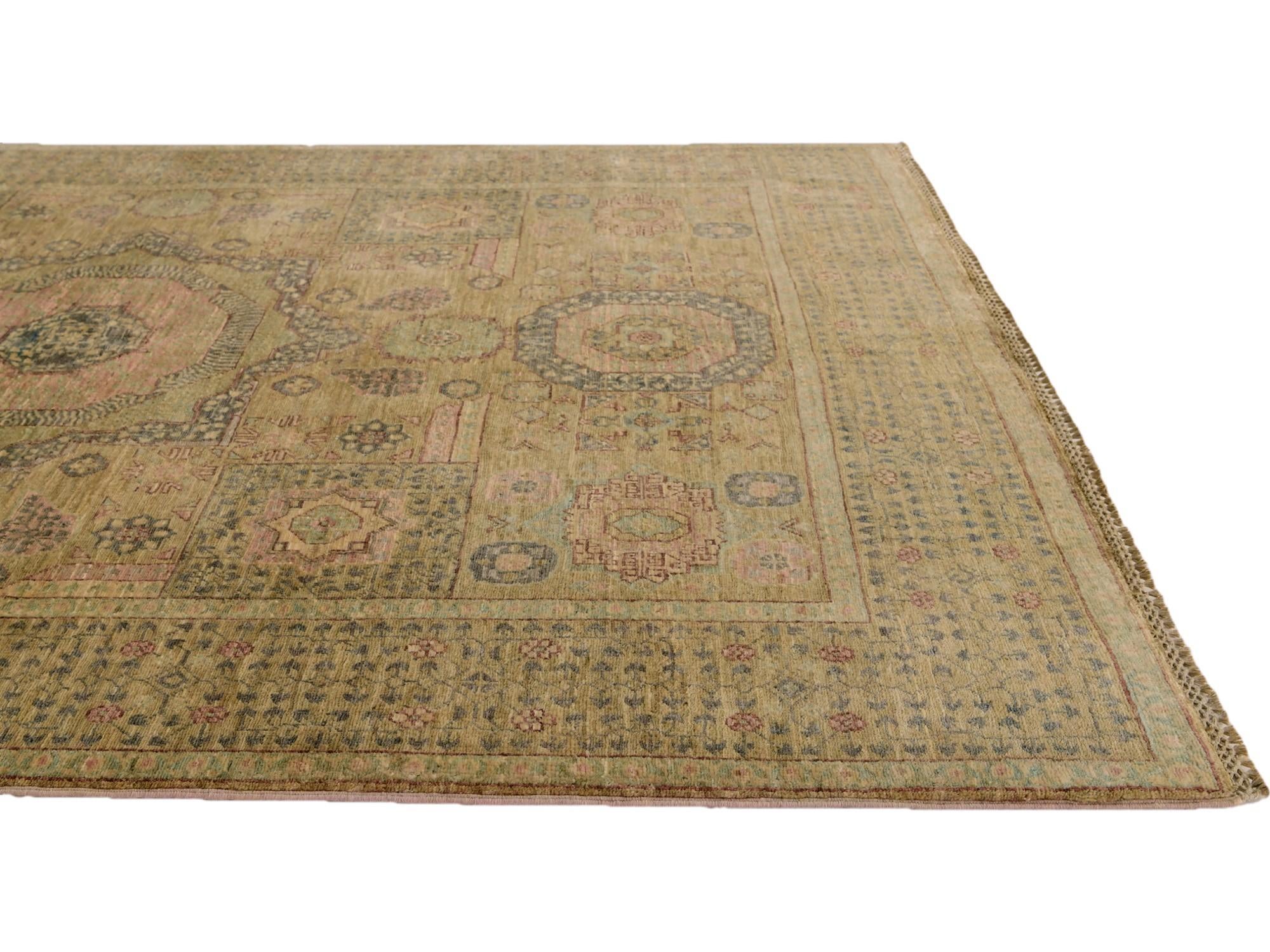 5' 1 x 6' 5 Hand Knotted Mamluk Ziegler Rug