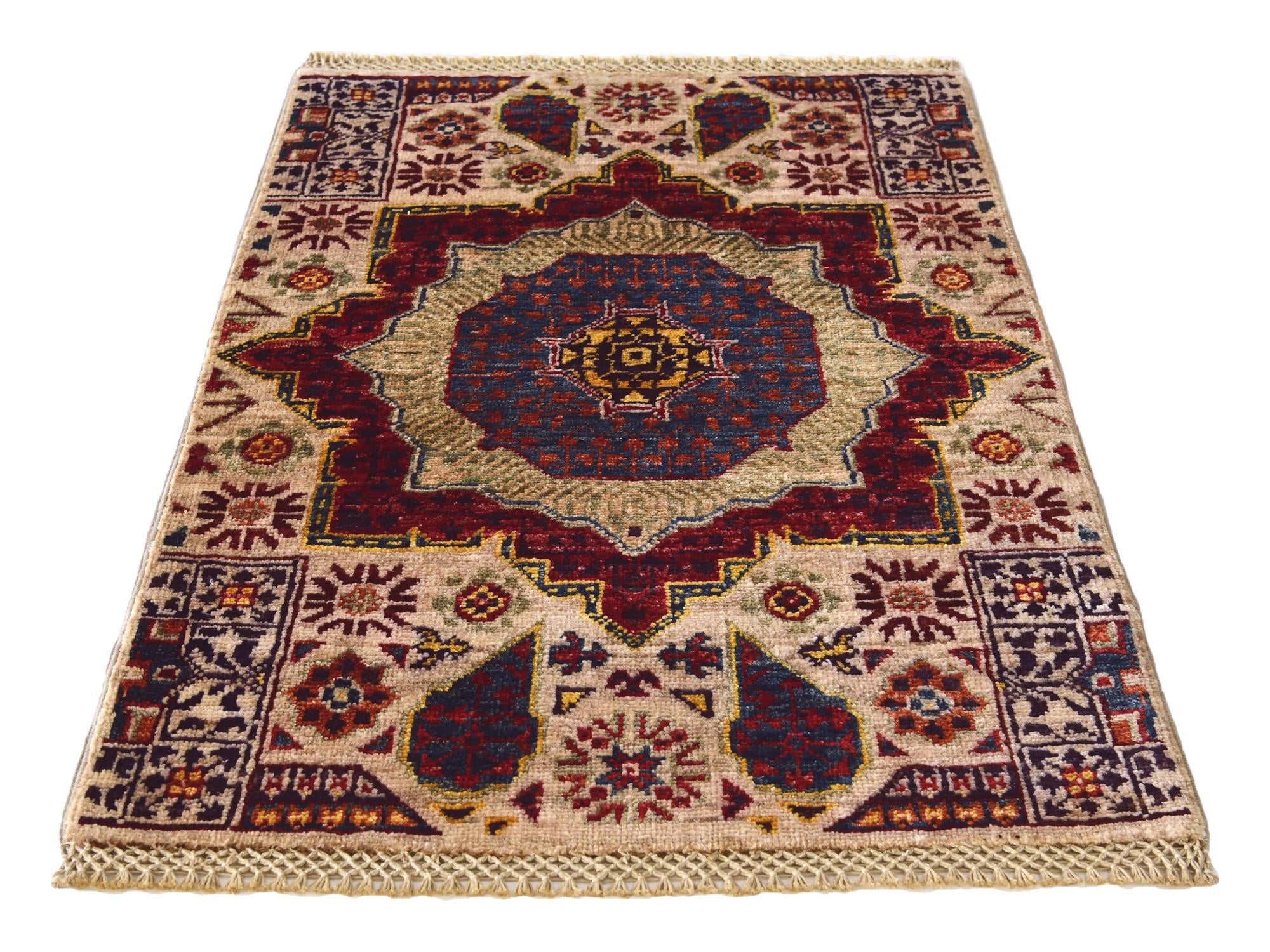 2' x 2' 11 Hand Knotted Mamluk Ziegler Rug