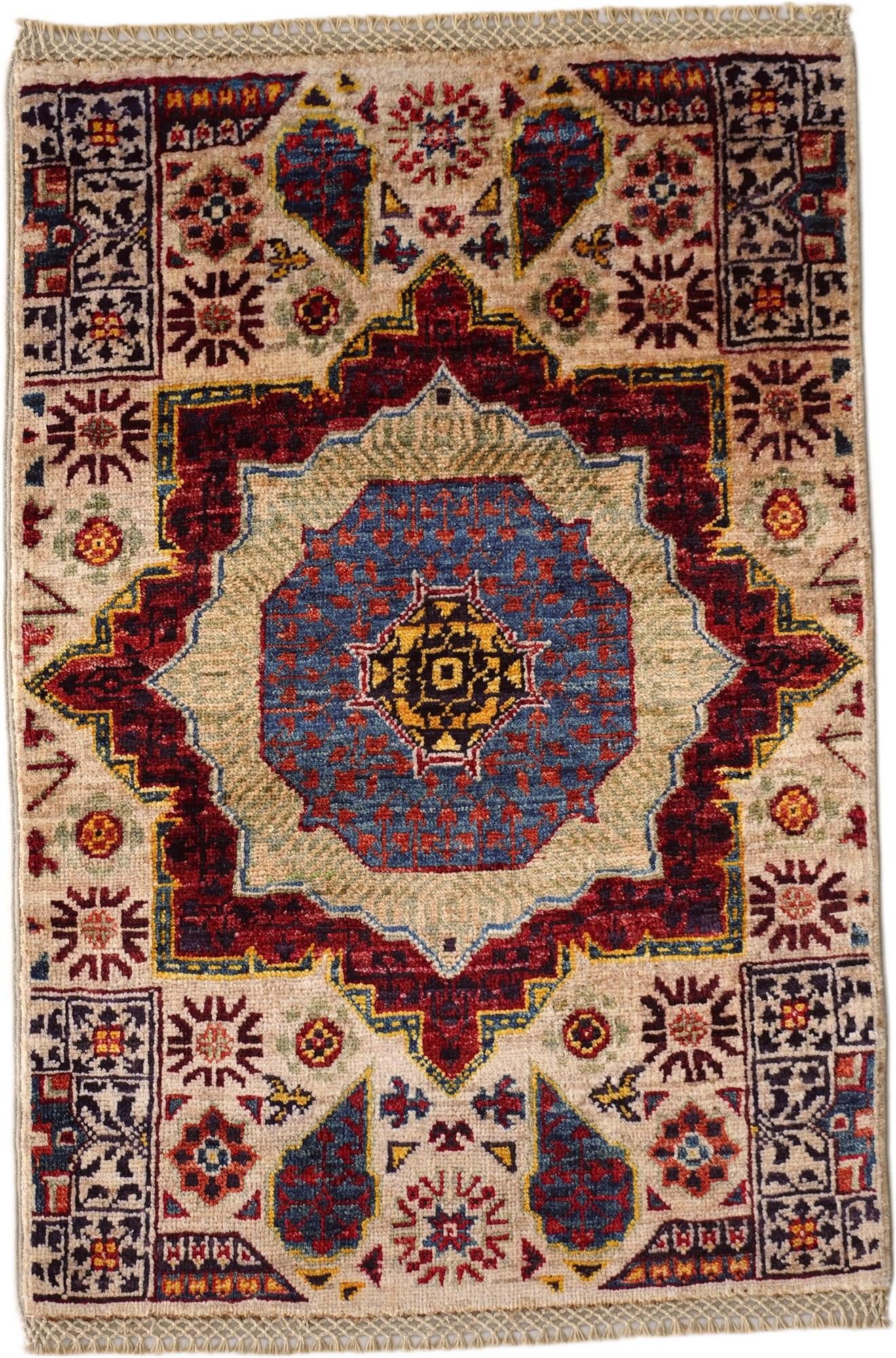 2' x 2' 11 Hand Knotted Mamluk Ziegler Rug
