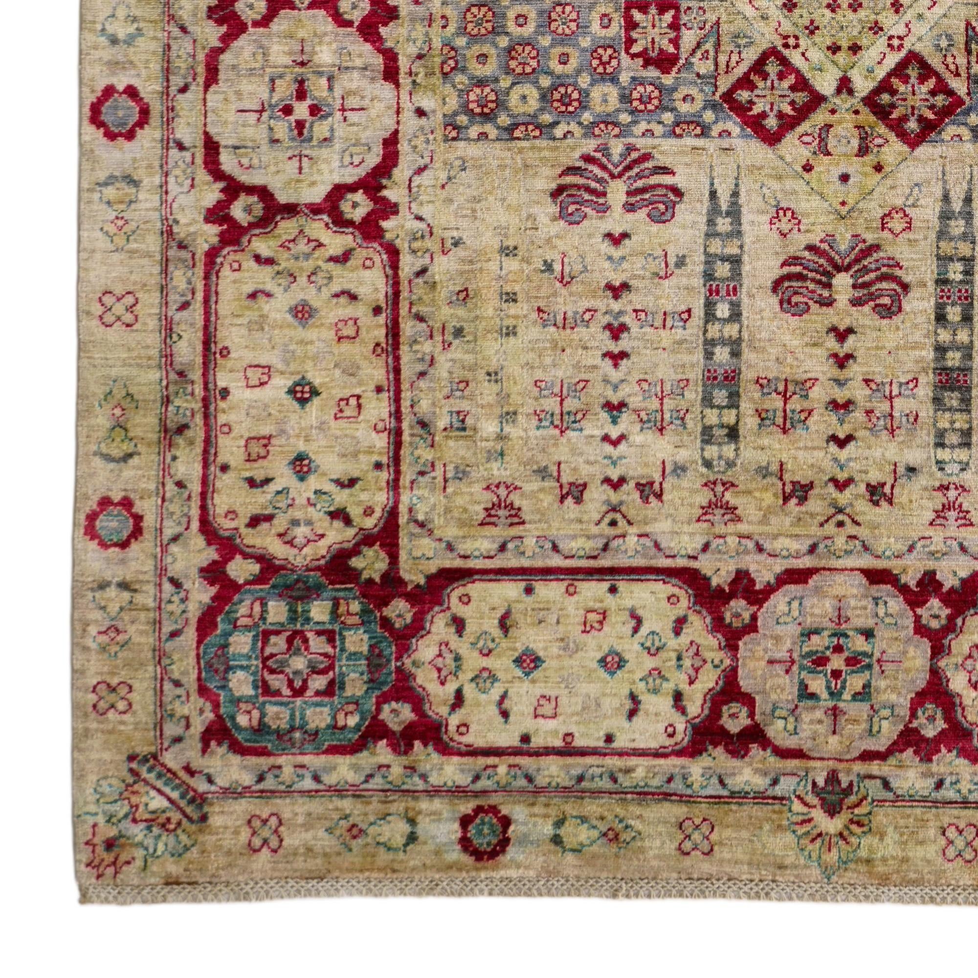 6' 1 x 8' 10 Hand Knotted Mamluk Ziegler Rug