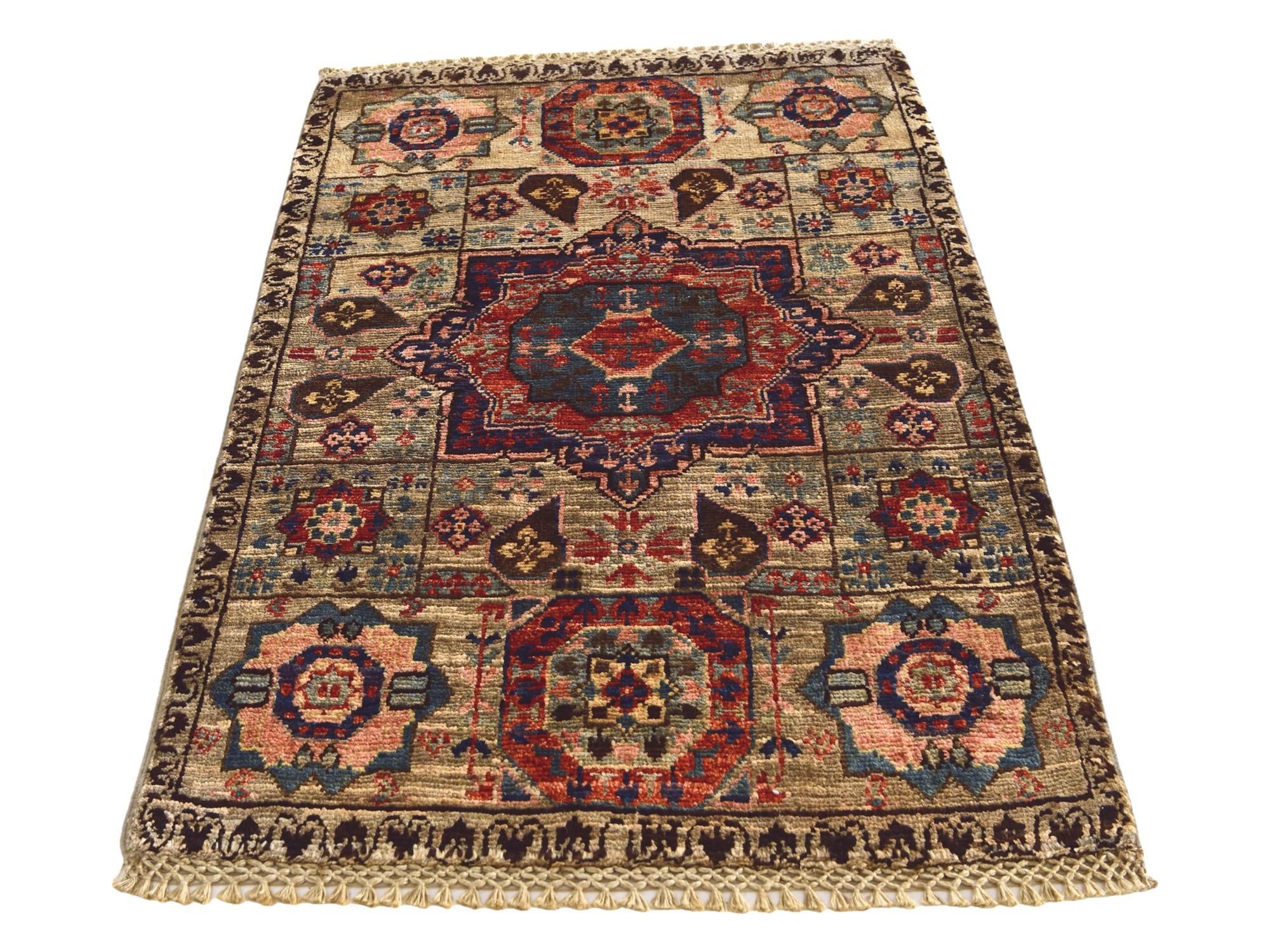 2' x 2' 11 Hand Knotted Mamluk Ziegler Rug