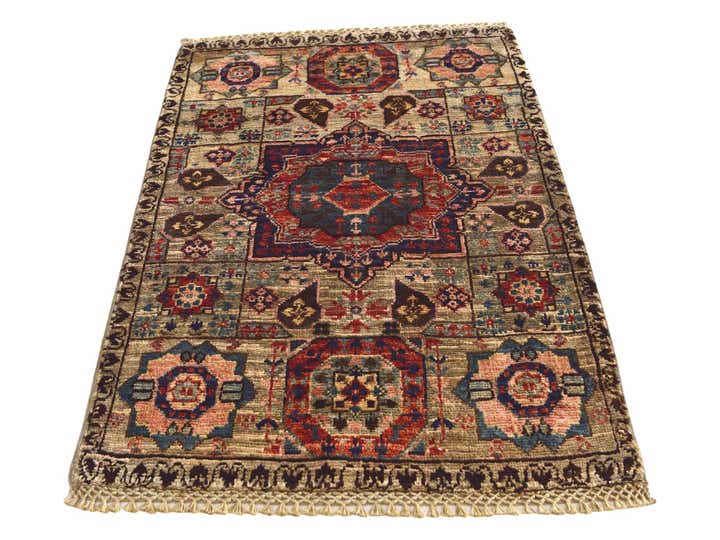 2' x 2' 11 Hand Knotted Mamluk Ziegler Rug
