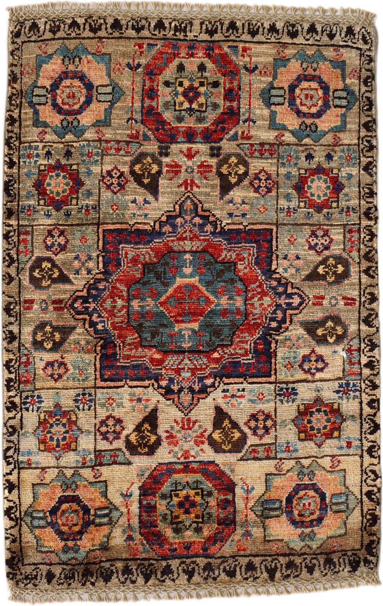 2' x 2' 11 Hand Knotted Mamluk Ziegler Rug
