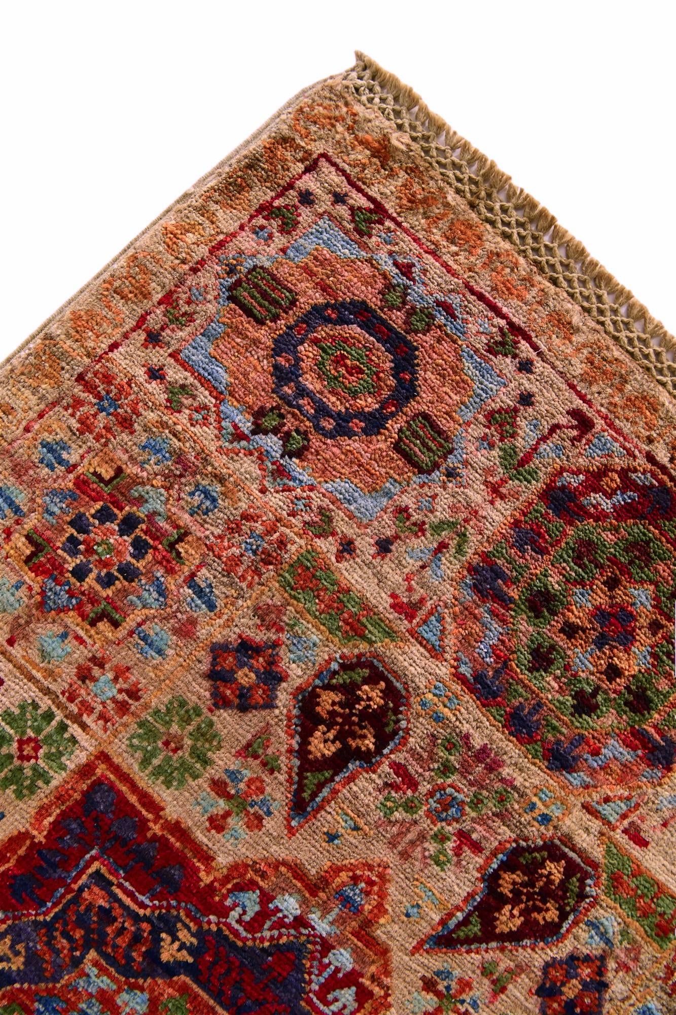 2' x 3' 4 Hand Knotted Mamluk Ziegler Rug