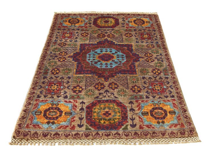 Detail image of 1' 11 x 2' 11 Hand Knotted Mamluk Ziegler Rug