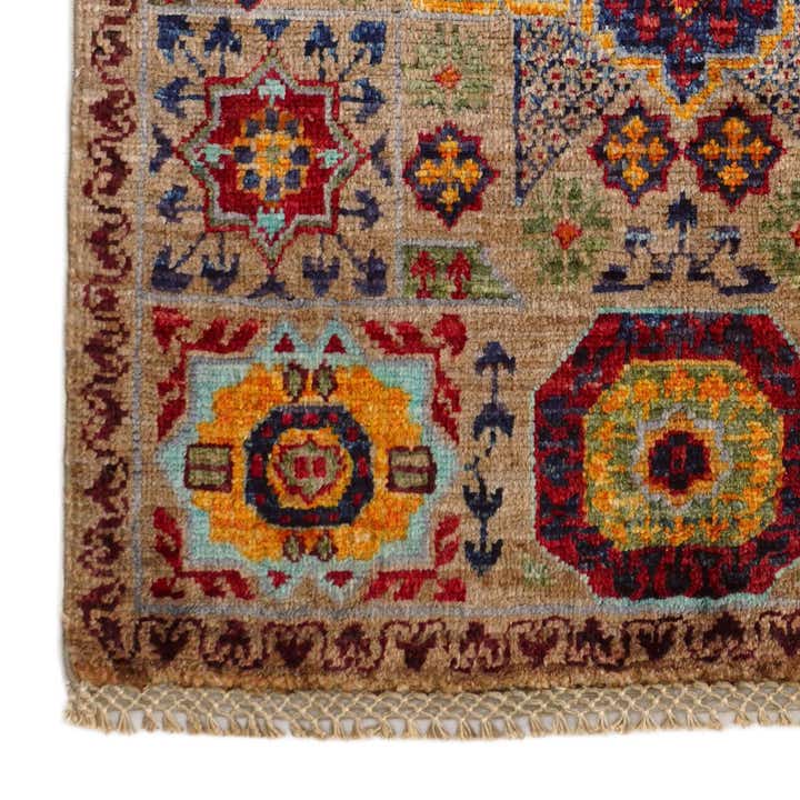 1' 11 x 2' 11 Hand Knotted Mamluk Ziegler Rug