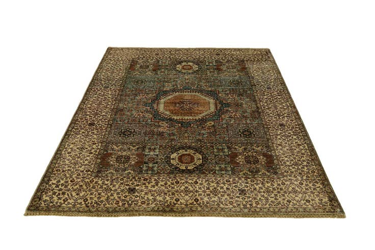 Detail image of 5' x 6' 5 Hand Knotted Mamluk Ziegler Rug