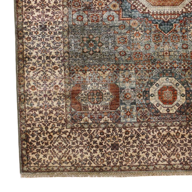 Detail image of 5' x 6' 5 Hand Knotted Mamluk Ziegler Rug