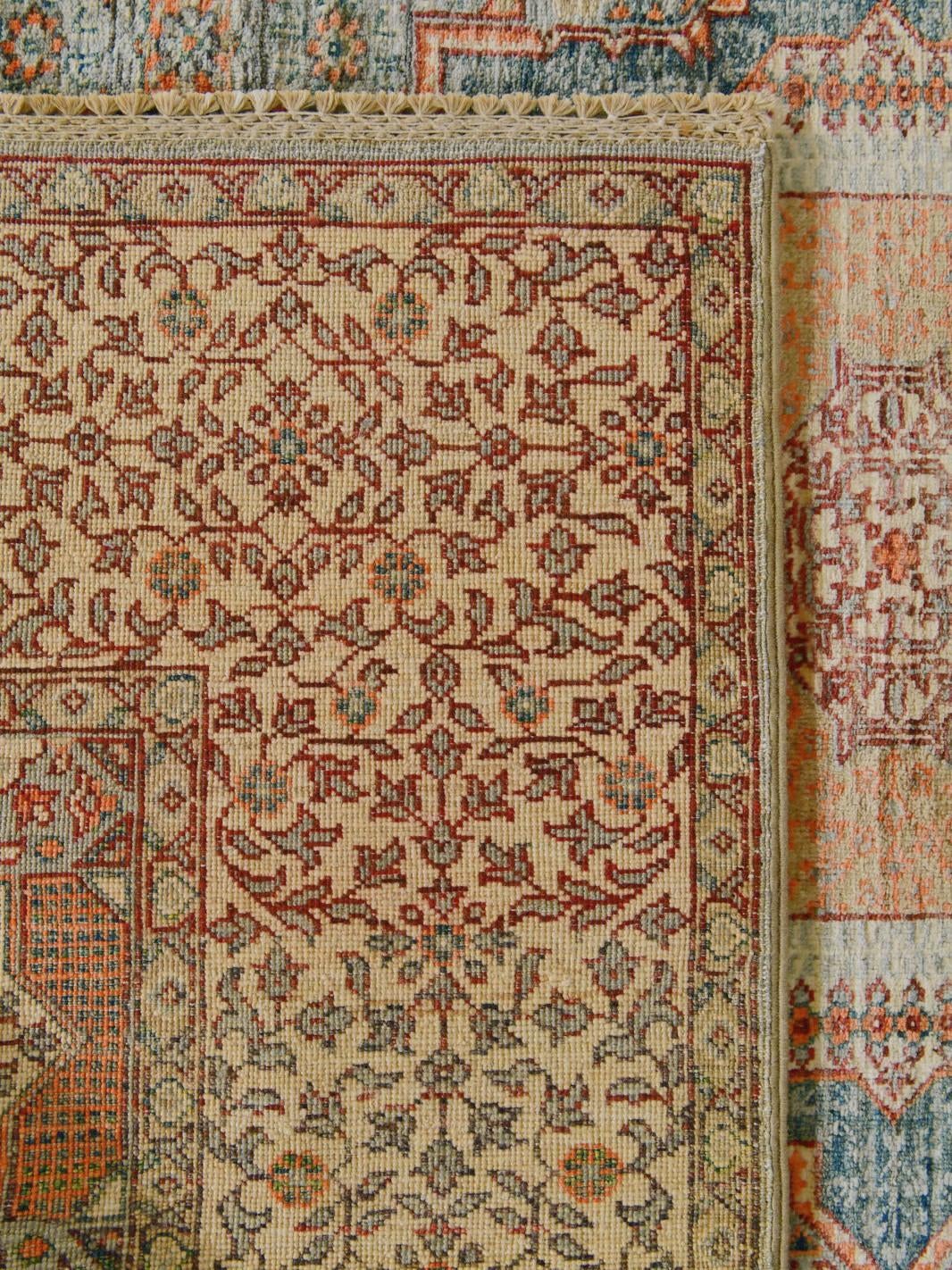 155cm x 195cm Hand Knotted Mamluk Ziegler Rug