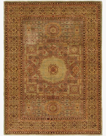 4' 3 x 5' 10 Hand Knotted Mamluk Ziegler Oriental Rug