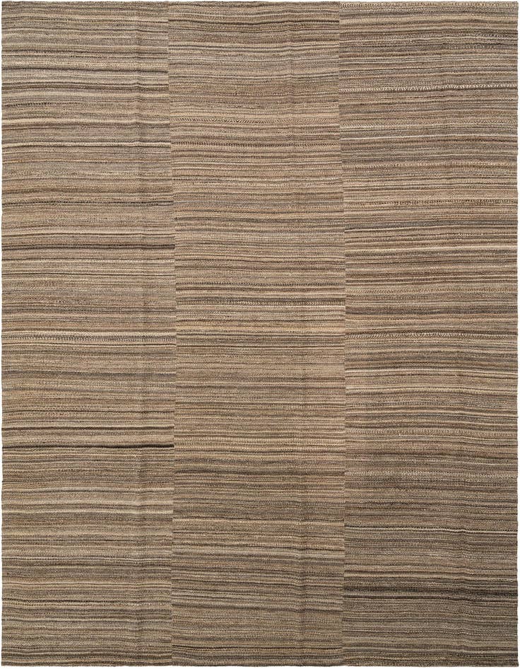 Detail image of 9' x 11' 11 Hand Knotted Marok Kilim Rug