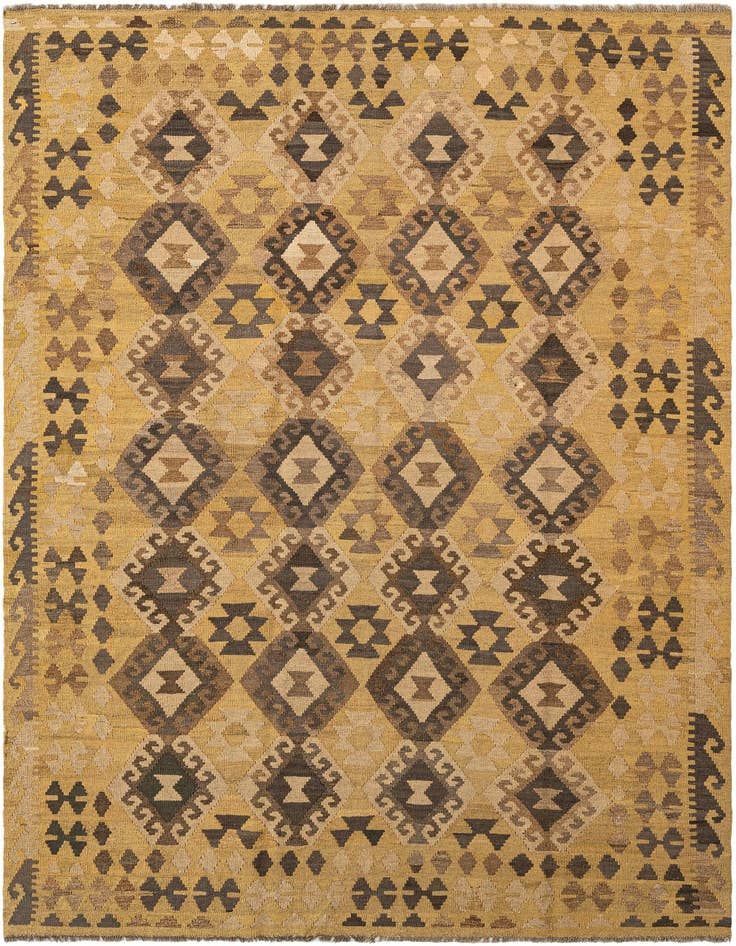 Detail image of 6' 6 x 9' 6 Hand Knotted Marok Kilim Rug