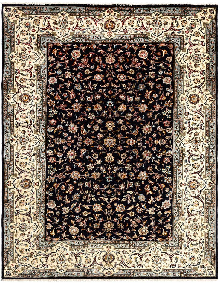 Detail image of 6' 7 x 9' 9 Mashad Wool Rug