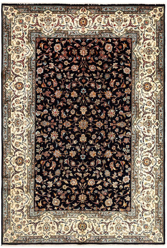 Detail image of 6' 7 x 9' 9 Mashad Wool Rug