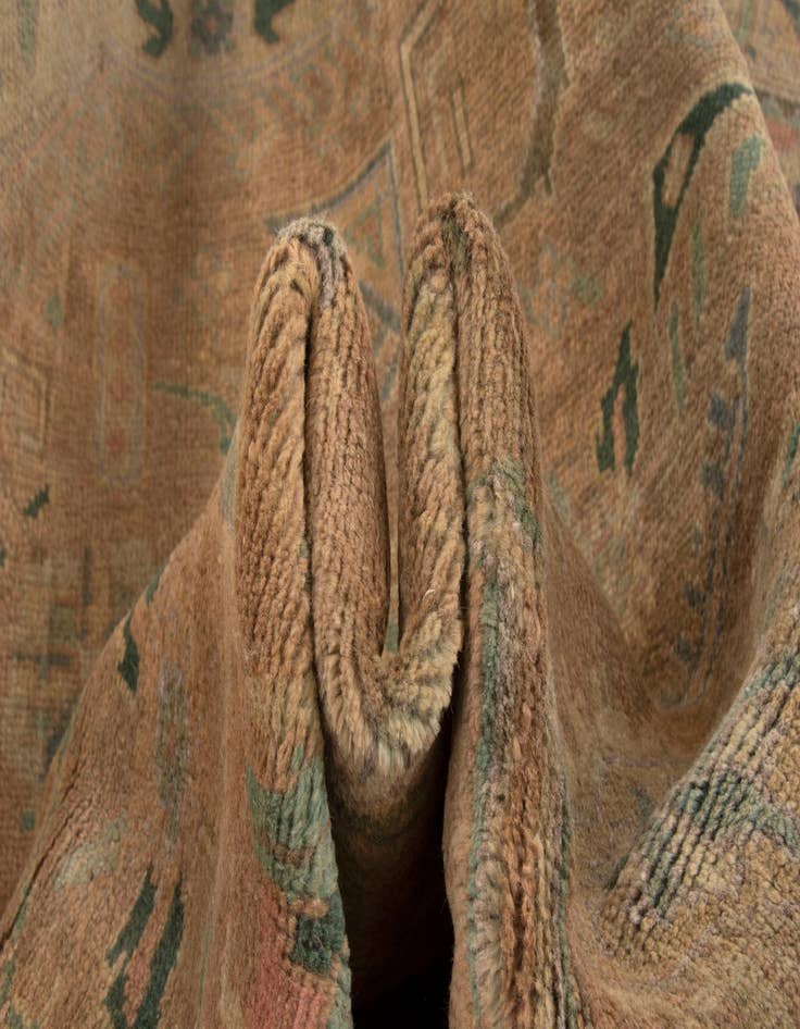 Detail image of 10' 2 x 12' 10 Hand Knotted Mashad Persian Wool Rug