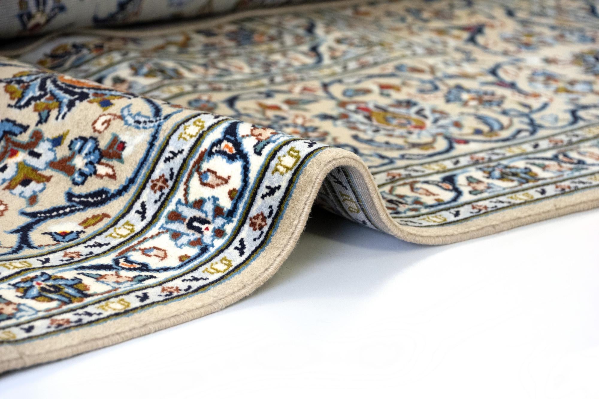 10' x 12' 11 Hand Knotted Mashad Persian Wool Rug