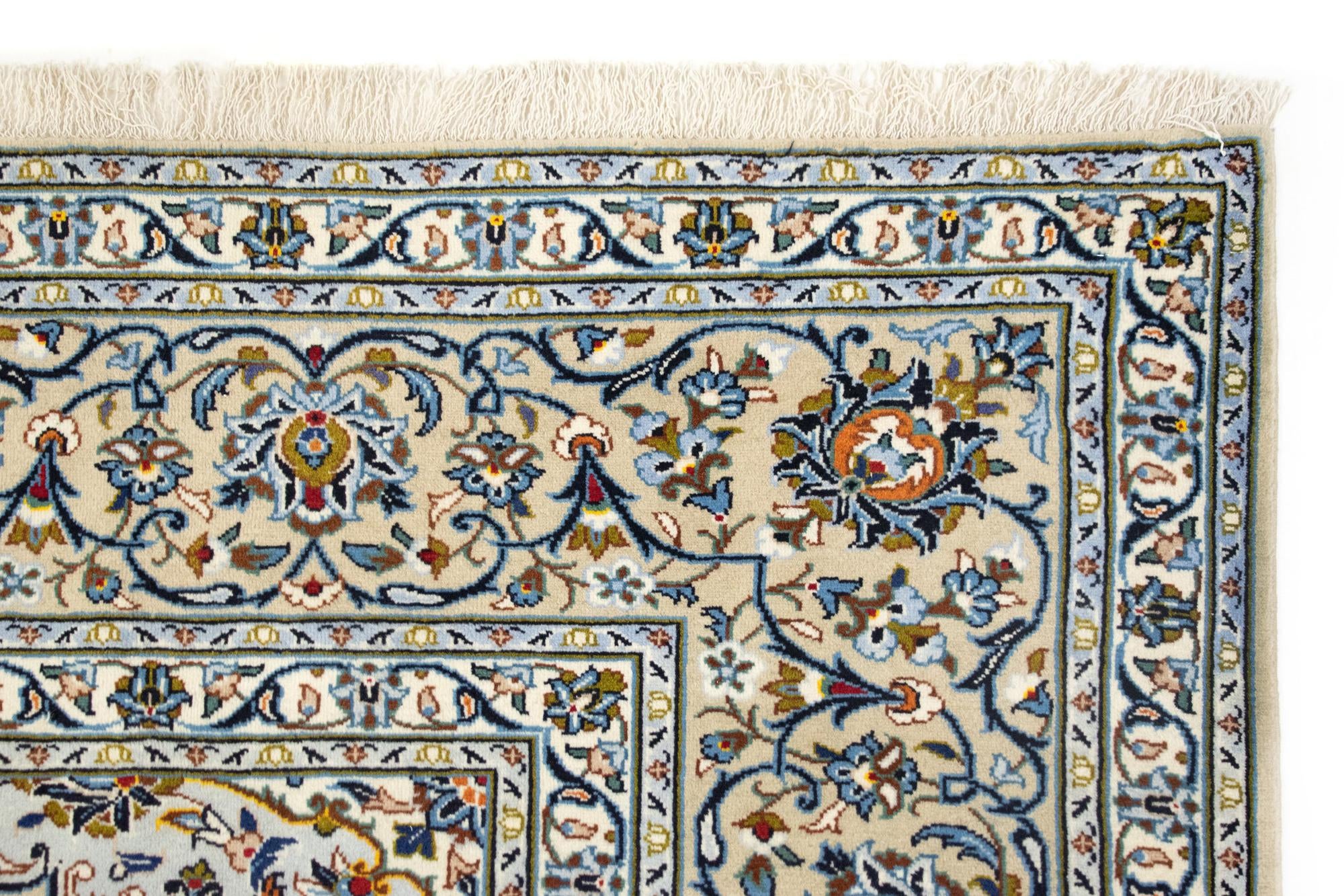 10' x 12' 11 Hand Knotted Mashad Persian Wool Rug
