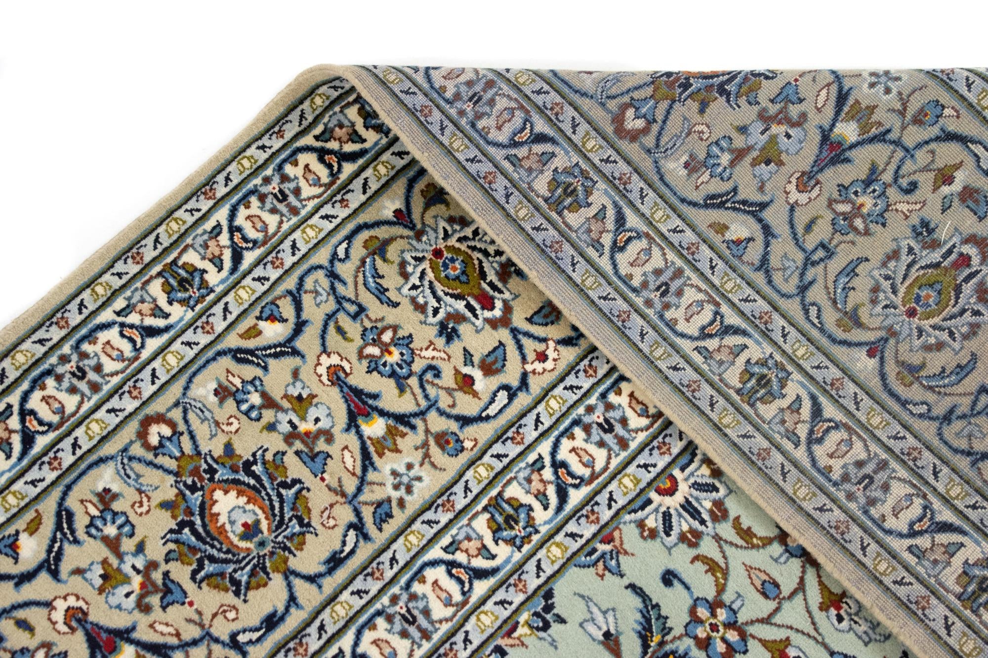 10' x 12' 11 Hand Knotted Mashad Persian Wool Rug