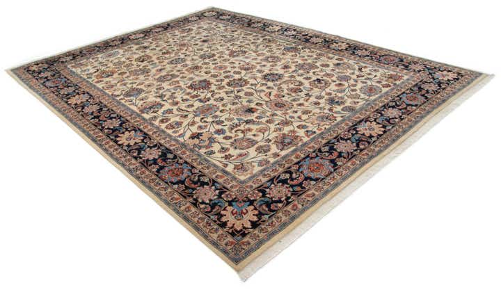 9' 10 x 12' 8 Hand Knotted Mashad Persian Wool Rug