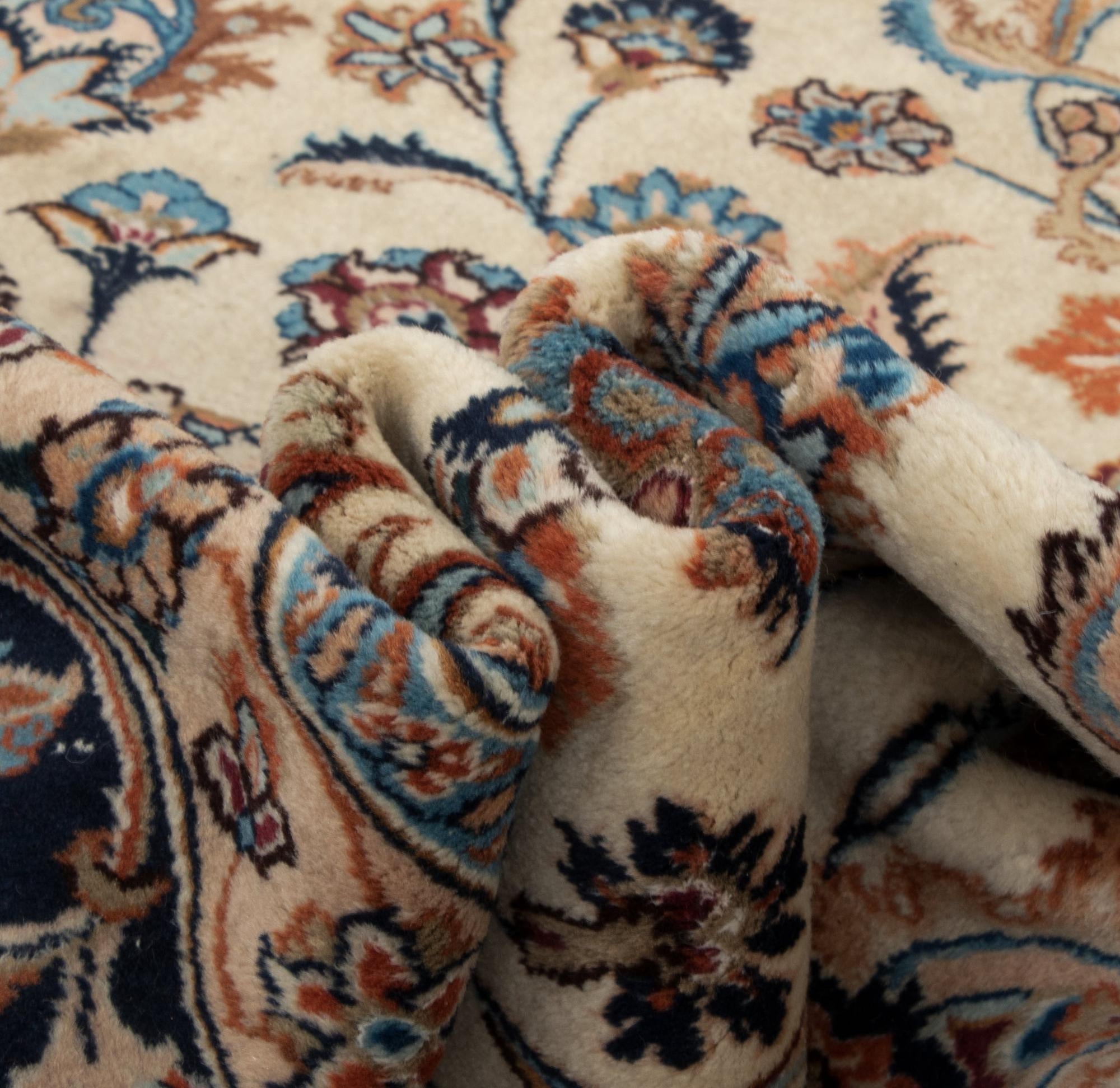 9' 10 x 12' 8 Hand Knotted Mashad Persian Wool Rug