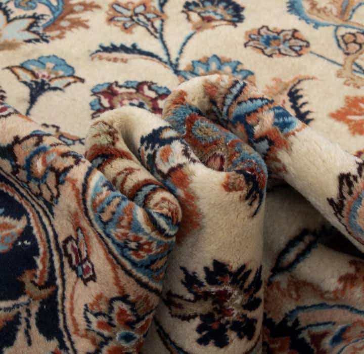 9' 10 x 12' 8 Hand Knotted Mashad Persian Wool Rug