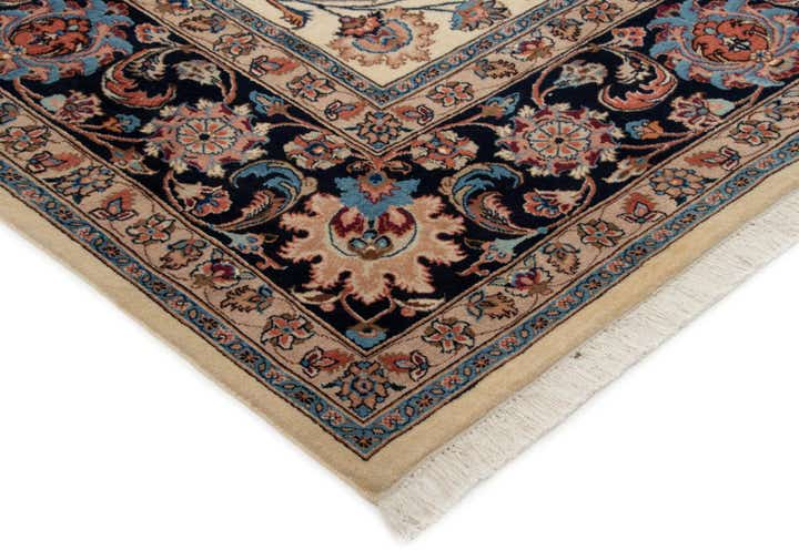 9' 10 x 12' 8 Hand Knotted Mashad Persian Wool Rug