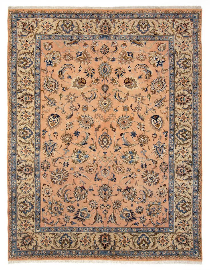 Detail image of 8' 11 x 11' 11 Hand Knotted Mashad Persian Rug