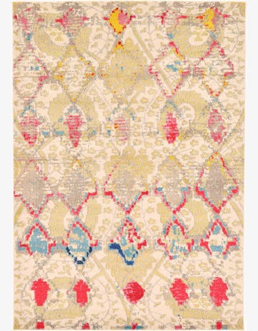 Beige Washable Mesa Rug