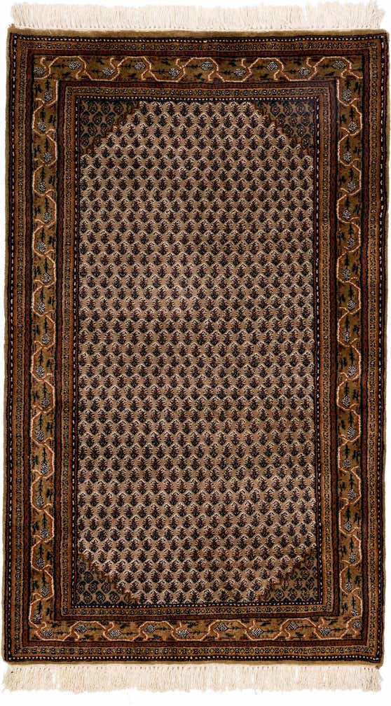 3' 2 x 5' 3 Hand Knotted Mir Wool Rug