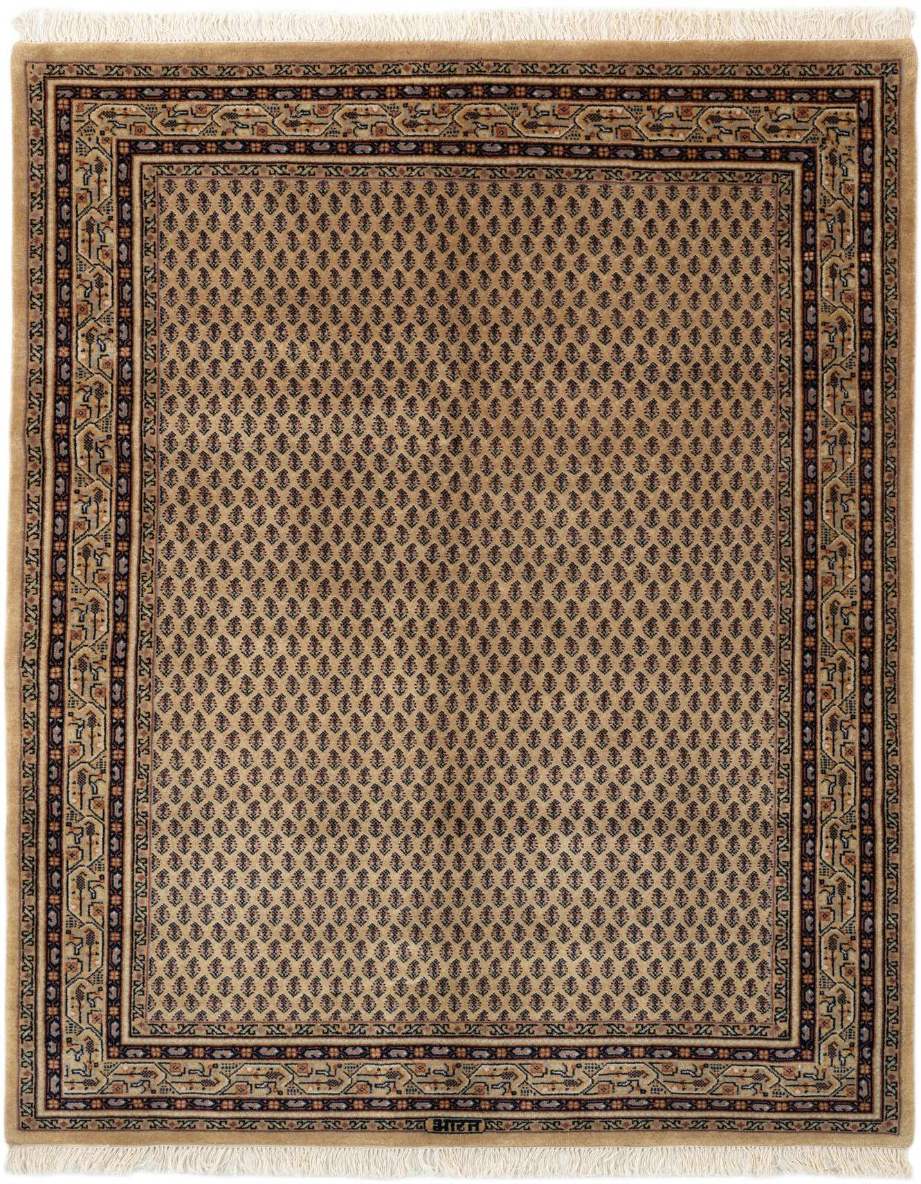 4' 7 x 6' 6 Hand Knotted Mir Wool Rug