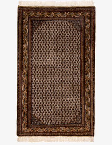 3' 2 x 5' 3 Hand Knotted Mir Wool Rug