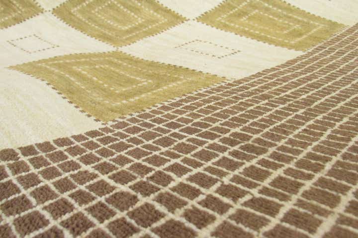 6' 10 x 9' 9 Hand Knotted Modern Ziegler Oriental Rug