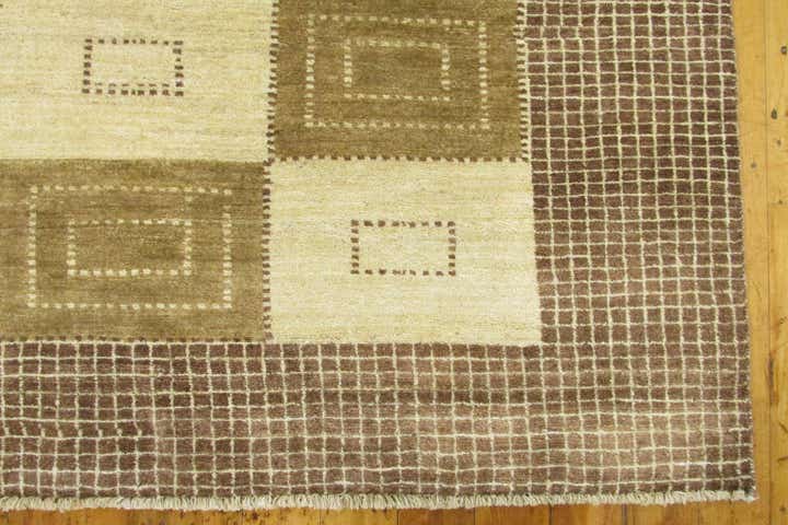 6' 10 x 9' 9 Hand Knotted Modern Ziegler Oriental Rug