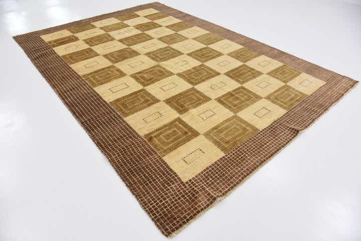 6' 10 x 9' 9 Hand Knotted Modern Ziegler Oriental Rug