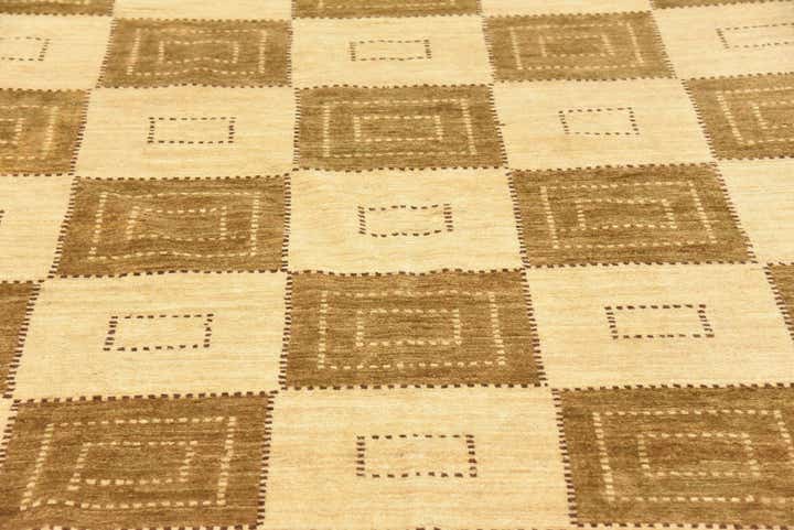 6' 10 x 9' 9 Hand Knotted Modern Ziegler Oriental Rug