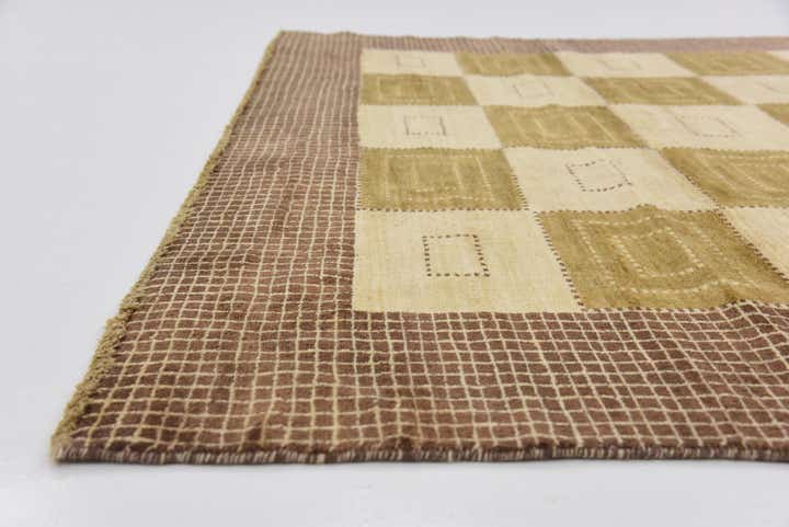 6' 10 x 9' 9 Hand Knotted Modern Ziegler Oriental Rug