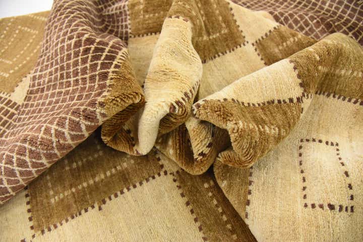 6' 10 x 9' 9 Hand Knotted Modern Ziegler Oriental Rug