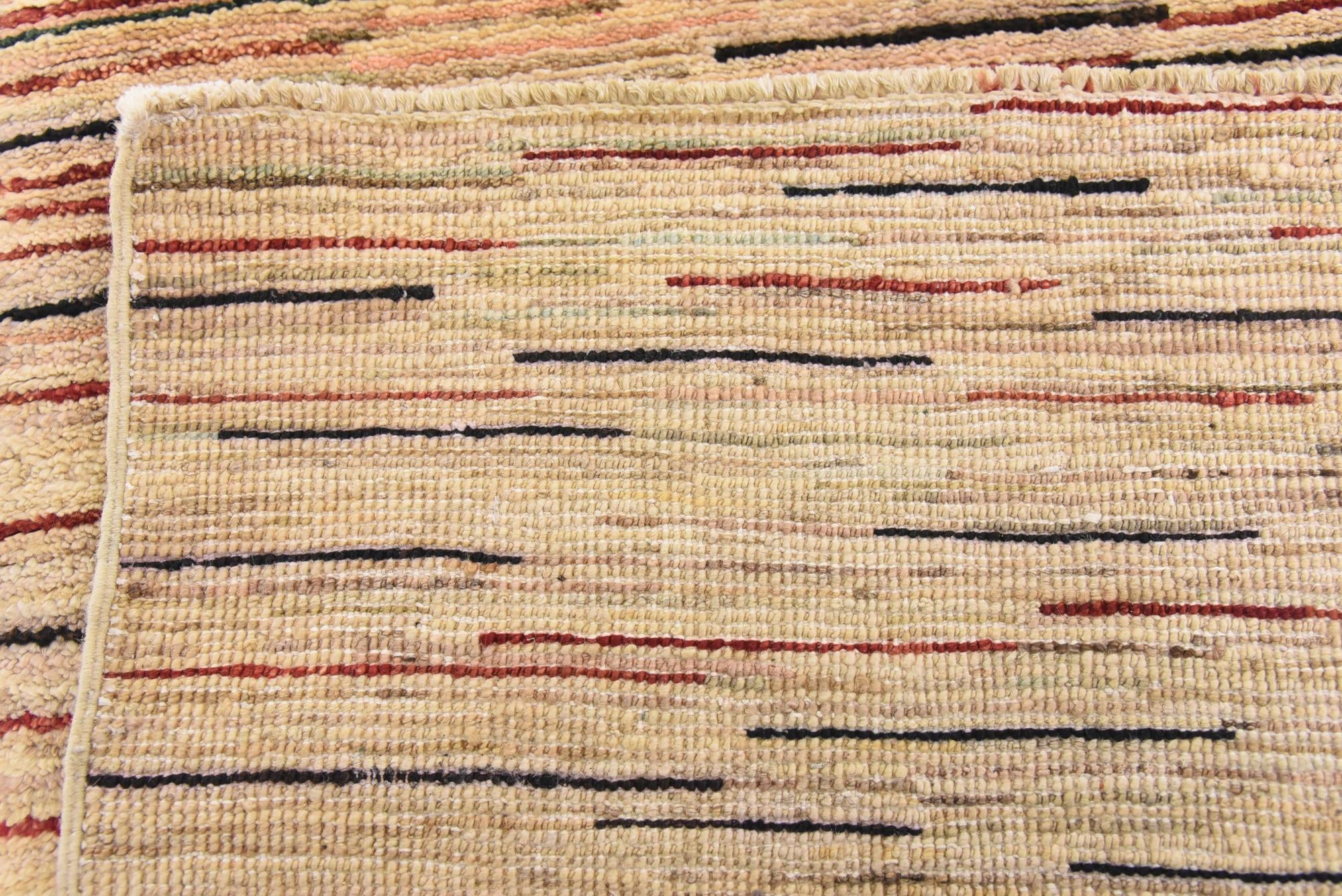 3' 7 x 6' Hand Knotted Modern Ziegler Oriental Rug