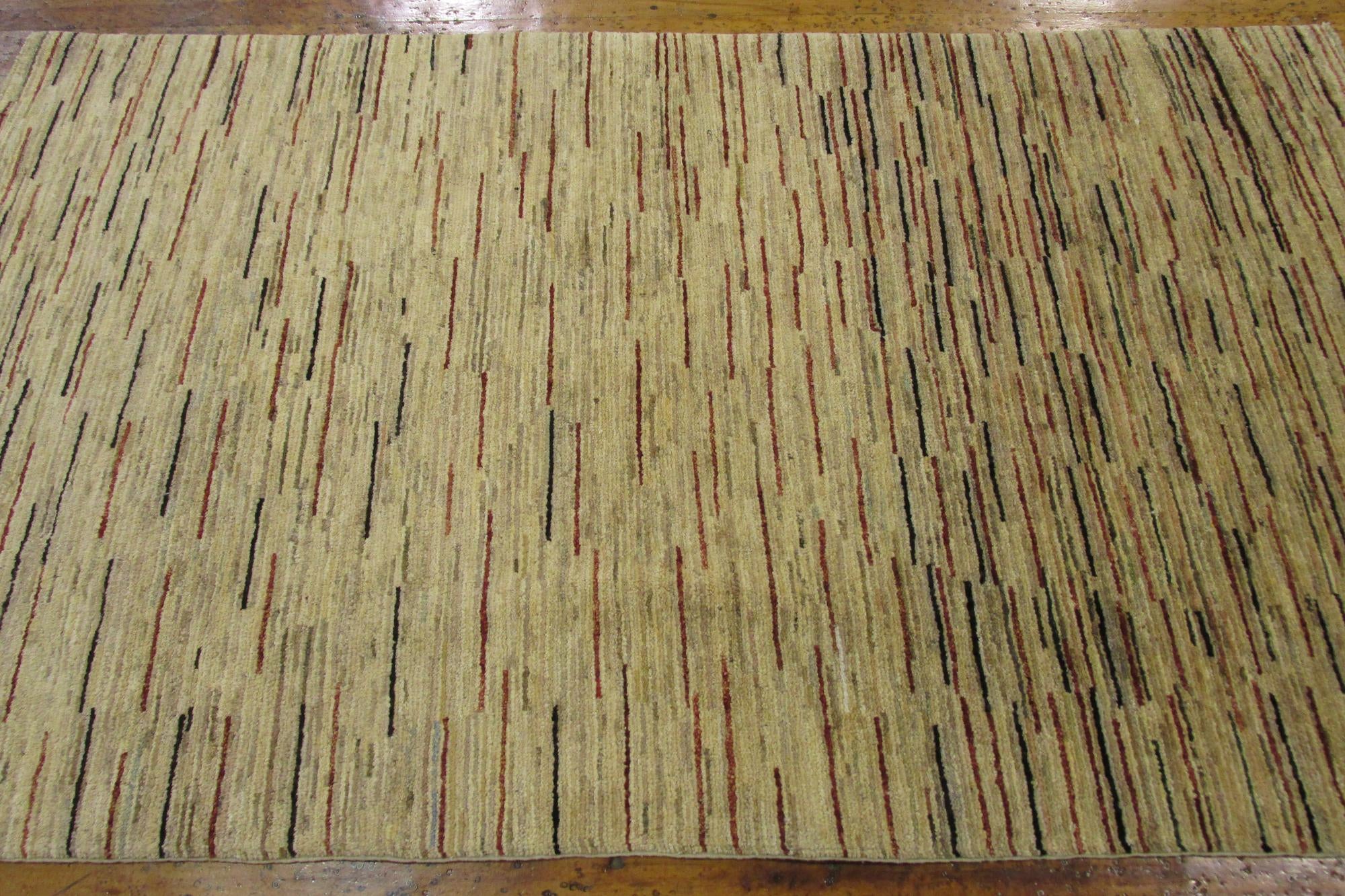 3' 7 x 6' Hand Knotted Modern Ziegler Oriental Rug