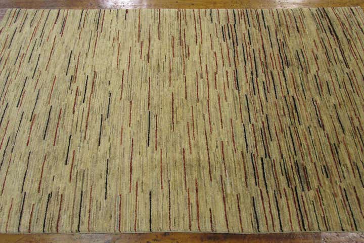 3' 7 x 6' Hand Knotted Modern Ziegler Oriental Rug