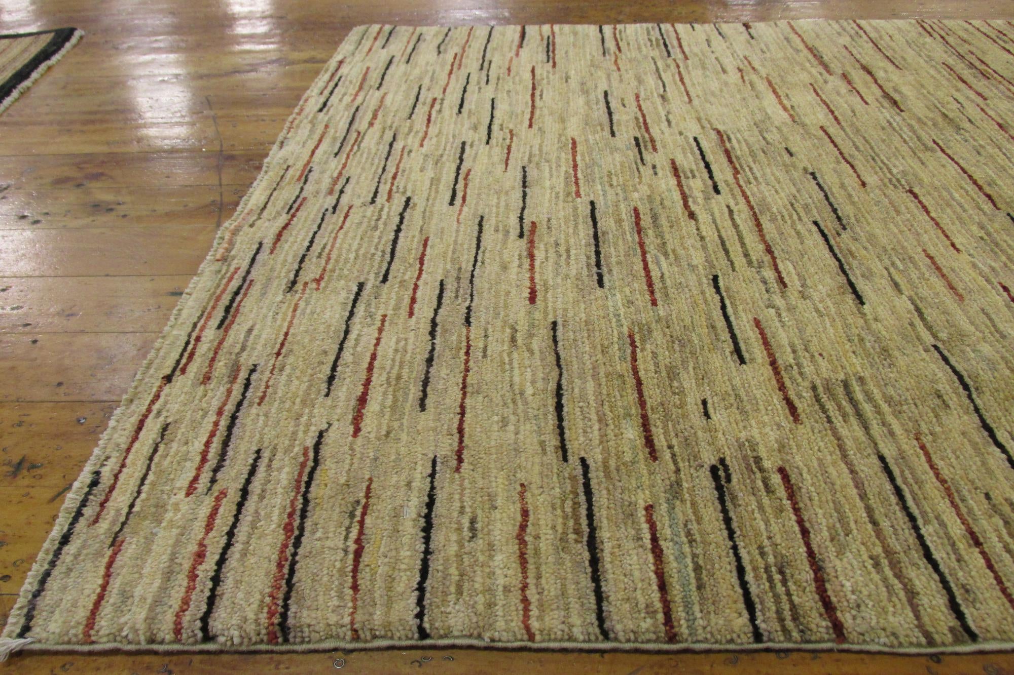 3' 7 x 6' Hand Knotted Modern Ziegler Oriental Rug