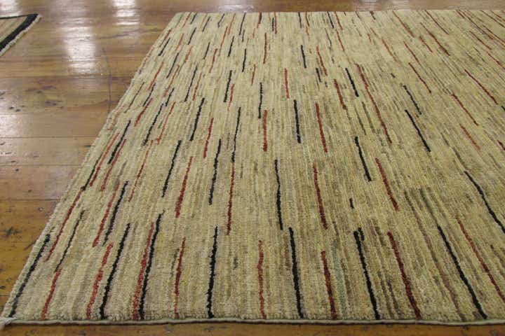 3' 7 x 6' Hand Knotted Modern Ziegler Oriental Rug